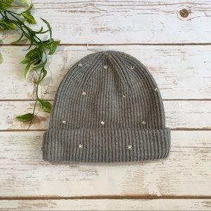 kate spade gray beanie Rhinestones